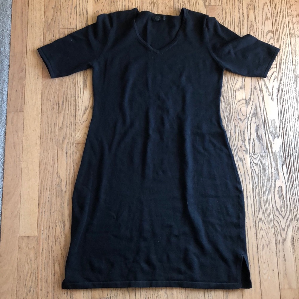 Frenchi Black Sweater Dress XL knee length